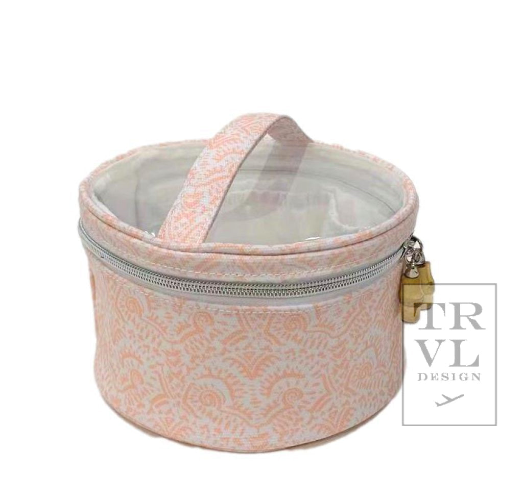 Trvl Round Case Nested Set- Batik Blush