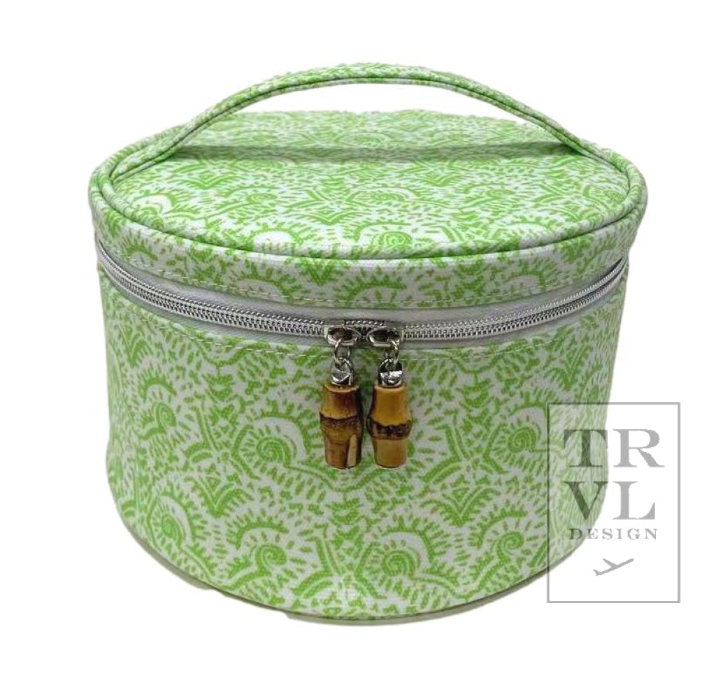 Trvl Round Case Nested Set- Batik Leaf