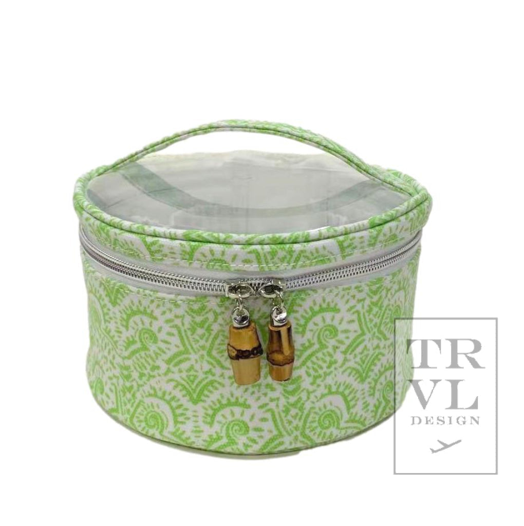 Trvl Round Case Nested Set- Batik Leaf