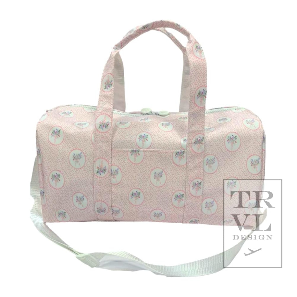 TRVL Duffle- Floral Pink Medallion