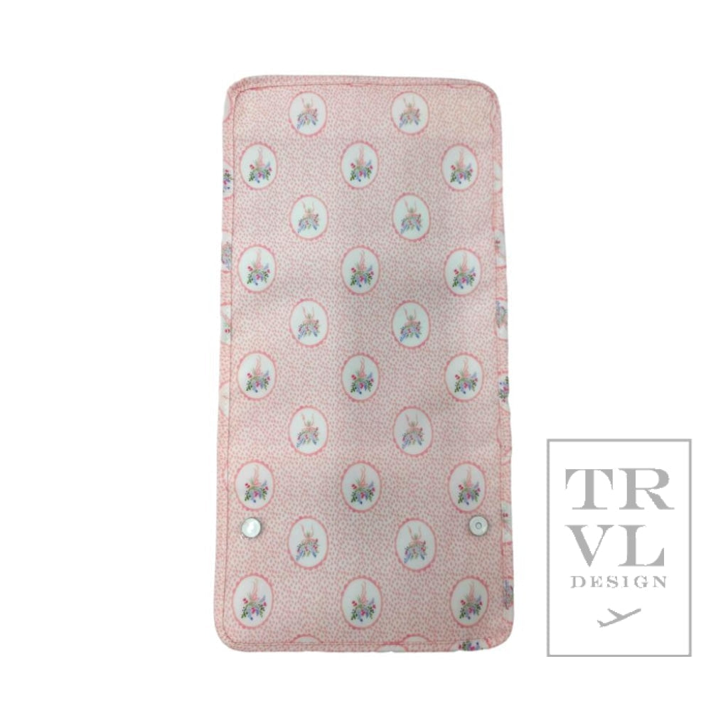 TRVL Mini Roll Up Hanging Bag- Floral Pink Medallion