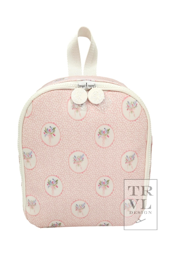 TRVL Lunch Bag- Floral Pink Medallion