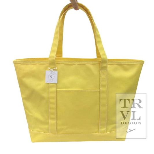 TRVL Large Tote- MAXI Coated Daffodil