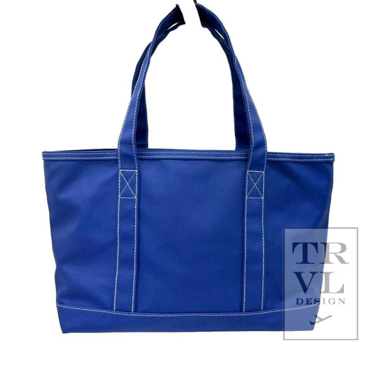 TRVL Large Tote- MAXI Coated Blue Bell