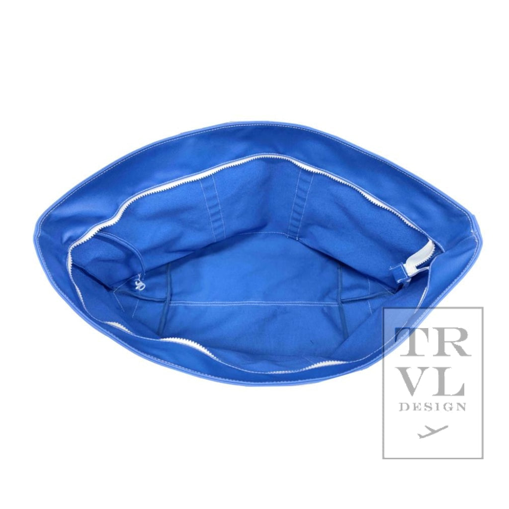 TRVL Large Tote- MAXI Coated Blue Bell