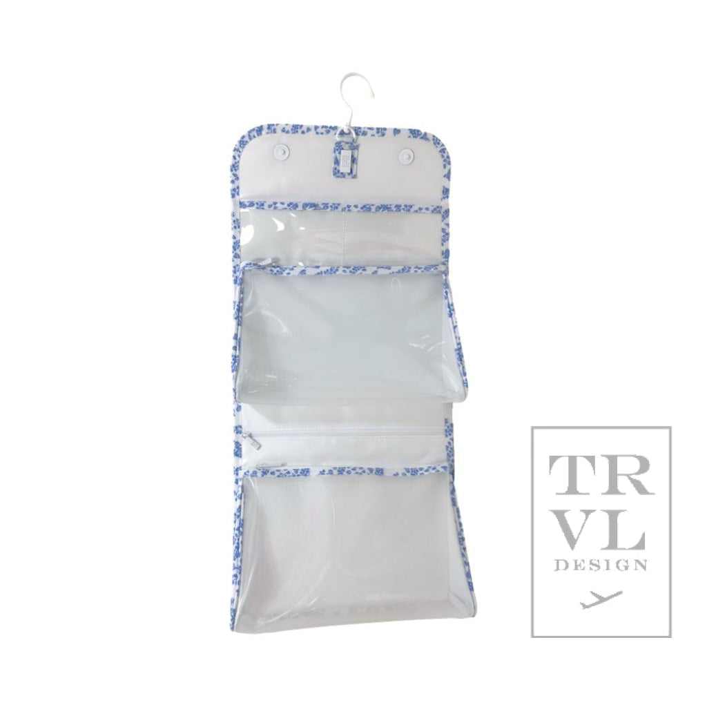 TRVL Hanging Toiletry Case- All Hearts Blue