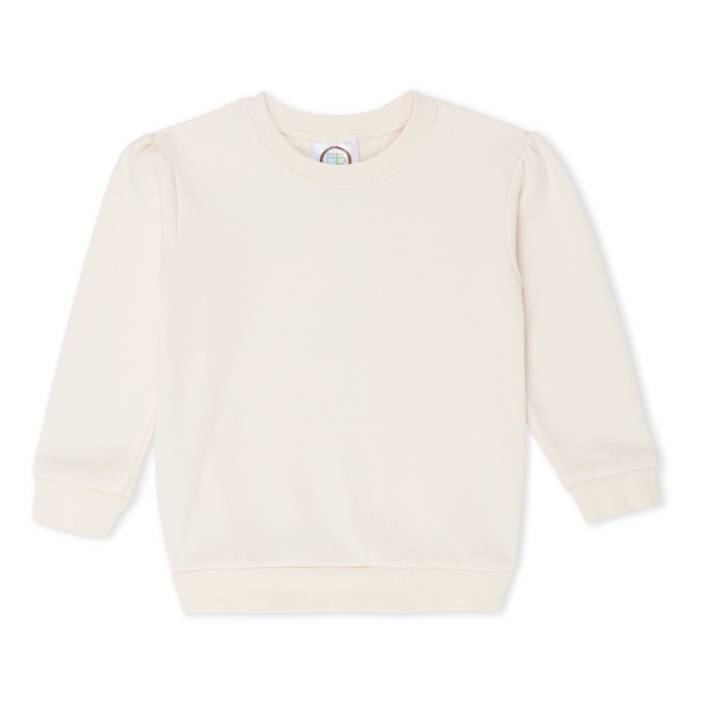 Girls Puff Sleeve Sweatshirt