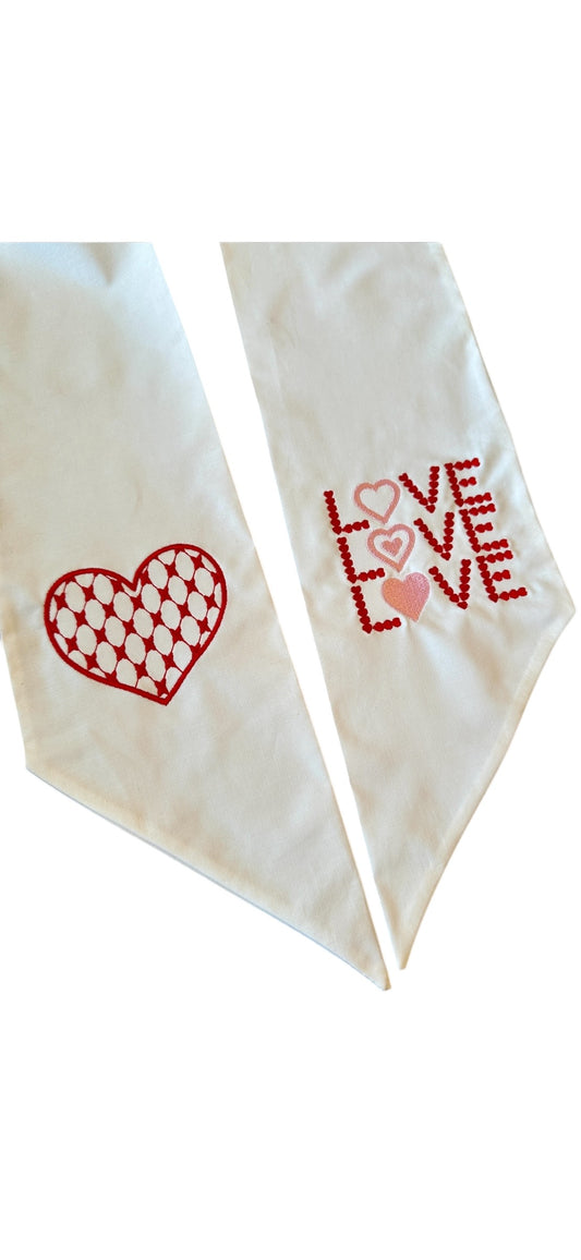 Valentines heart/love Sash