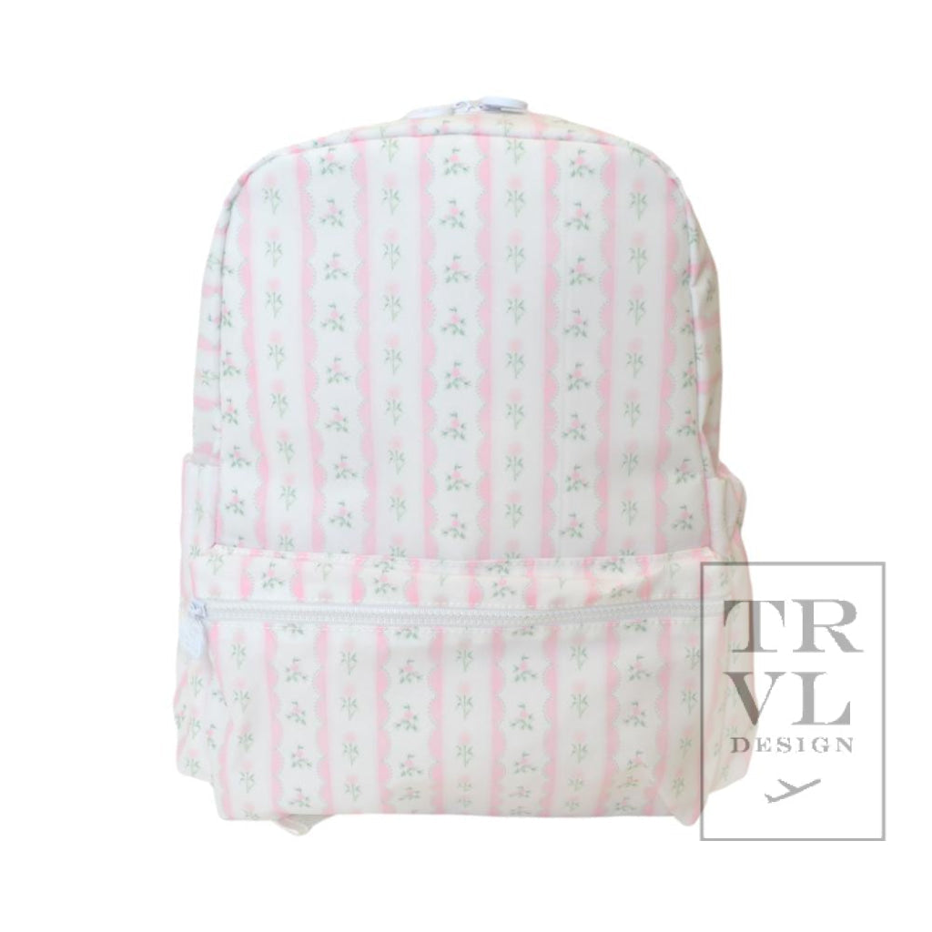 TRVL Backpacker- Pink Ribbon Floral