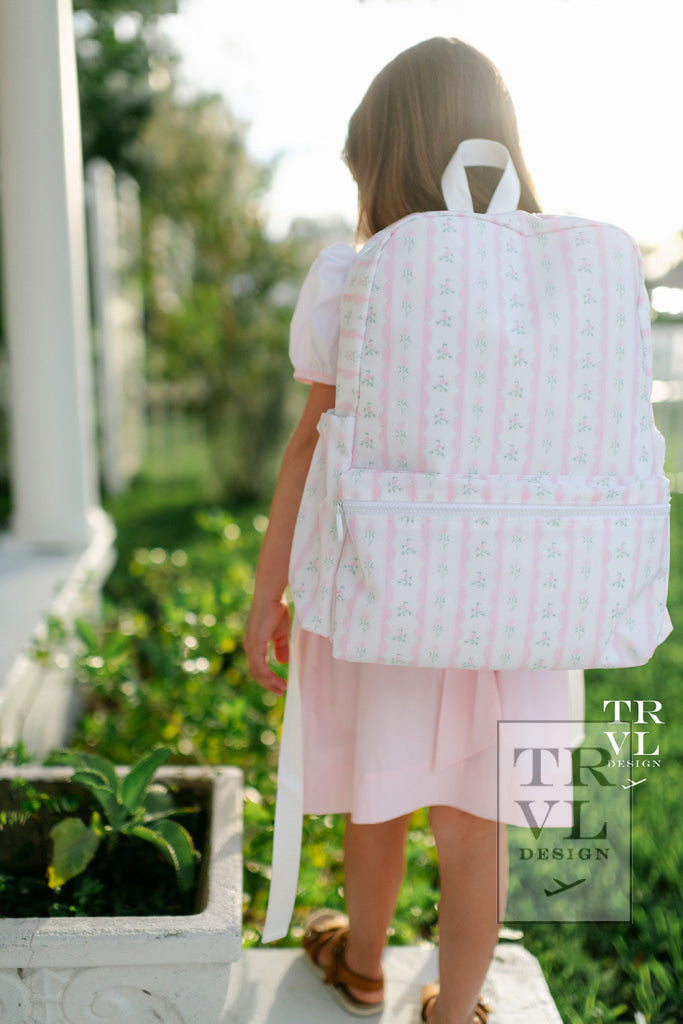 TRVL Backpacker- Pink Ribbon Floral