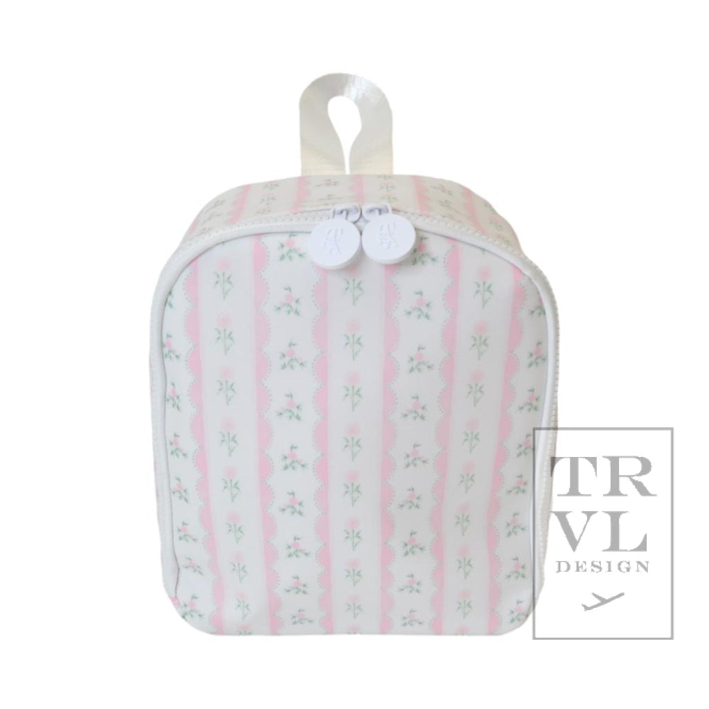 TRVL Lunch Bag- Pink Ribbon Floral