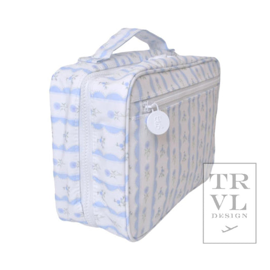 TRVL Bundle Up2- Hanging Toiletry- Ribbon Blue Floral *preorder