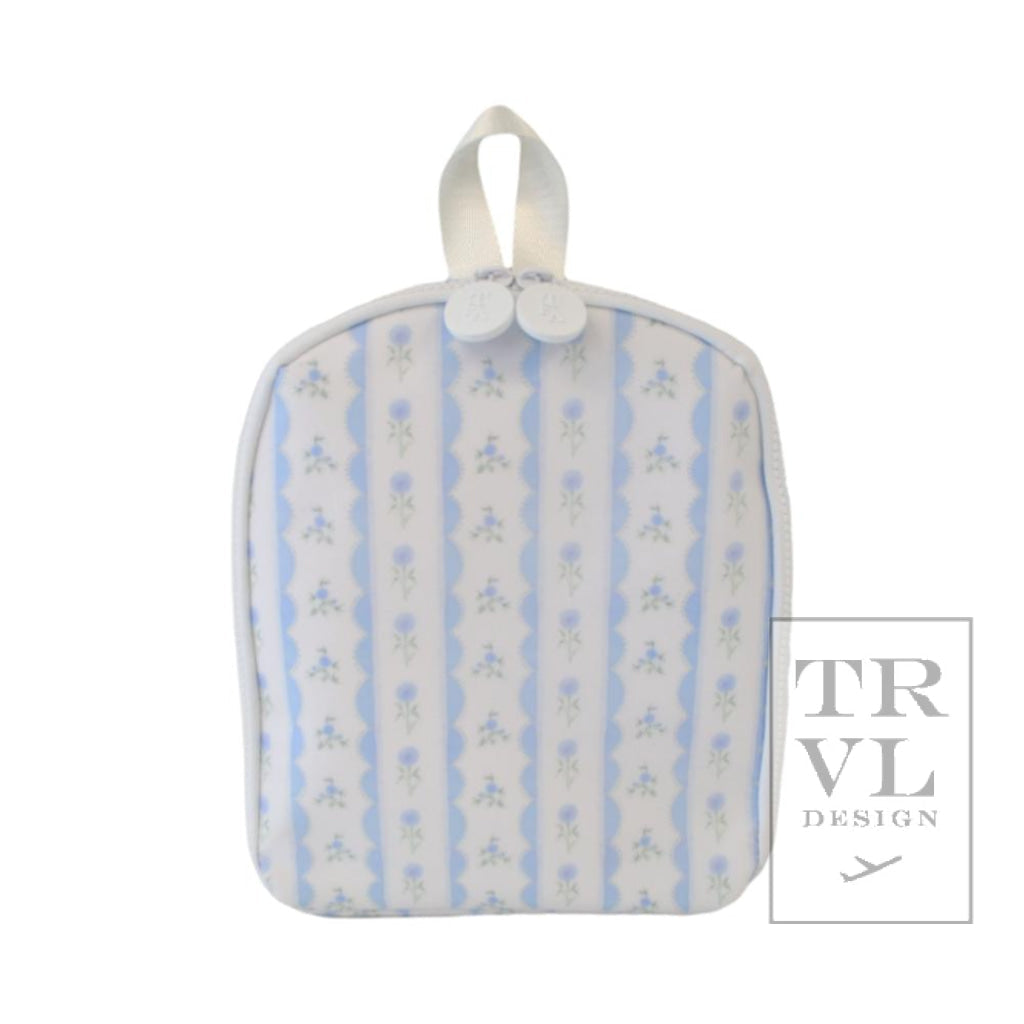 TRVL Lunch Bag- Ribbon Blue Floral