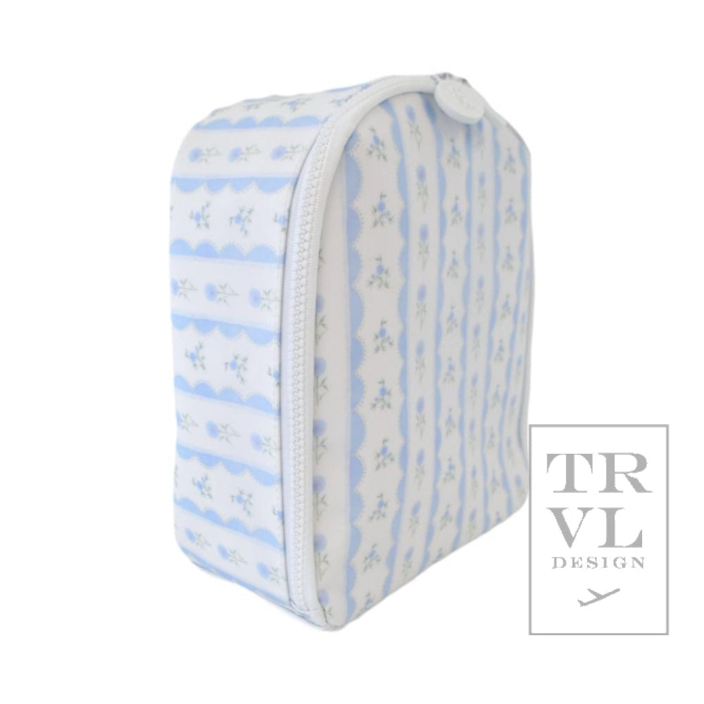 TRVL Lunch Bag- Ribbon Blue Floral