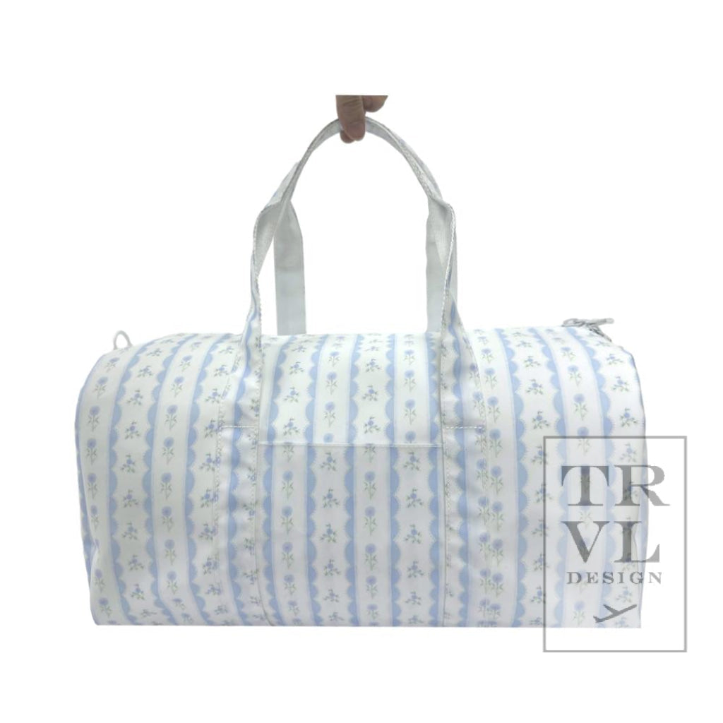 TRVL Weekender- Blue Ribbon Floral Duffle Bag