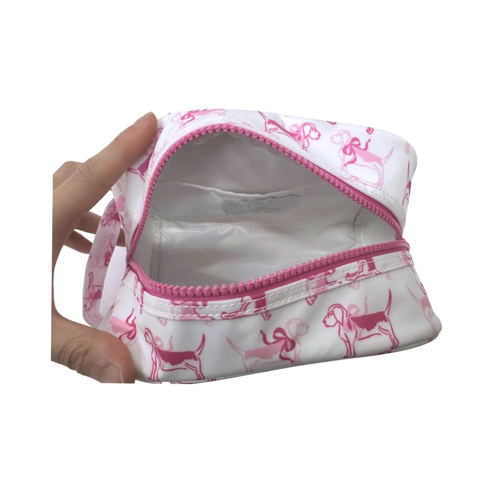 TRVL Toiletry Bag- Puppy Love Pink