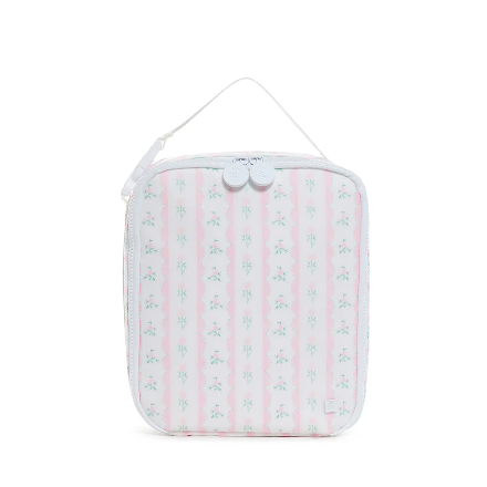 TRVL Lunch Box Insulated Lunch Bag- Pink Ribbon Floral