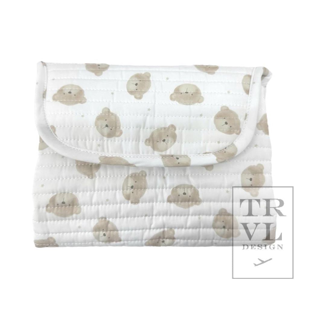 TRVL Quilted Changing Pad- Teddy Bear