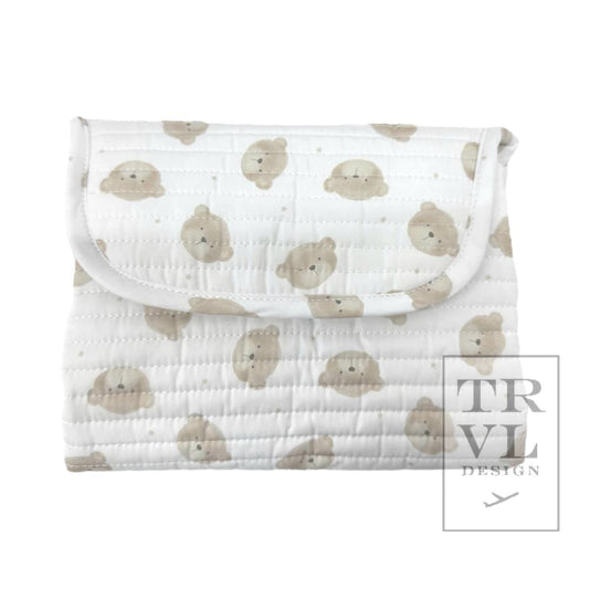 TRVL Quilted Changing Pad- Teddy Bear