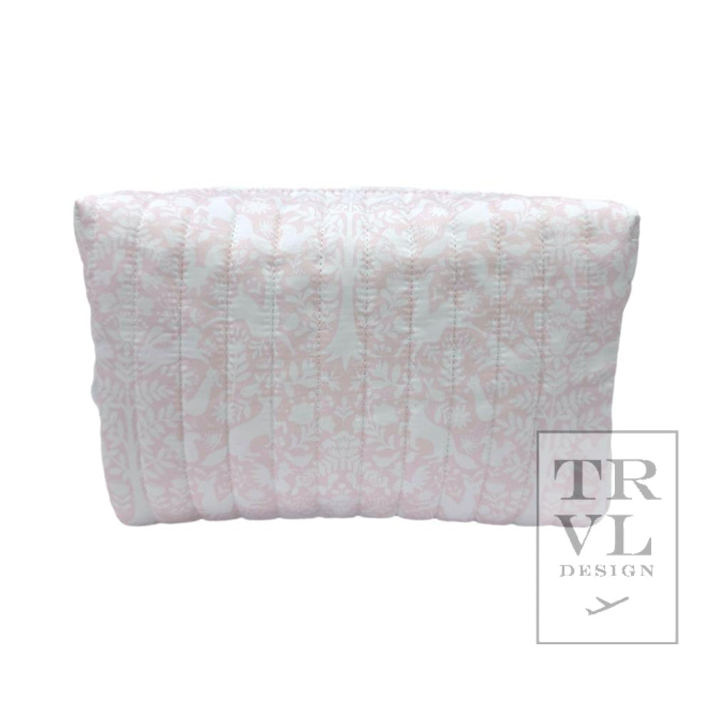 TRVL Quilted Stroller Bundle- Woodland Pink- changer mat + every day