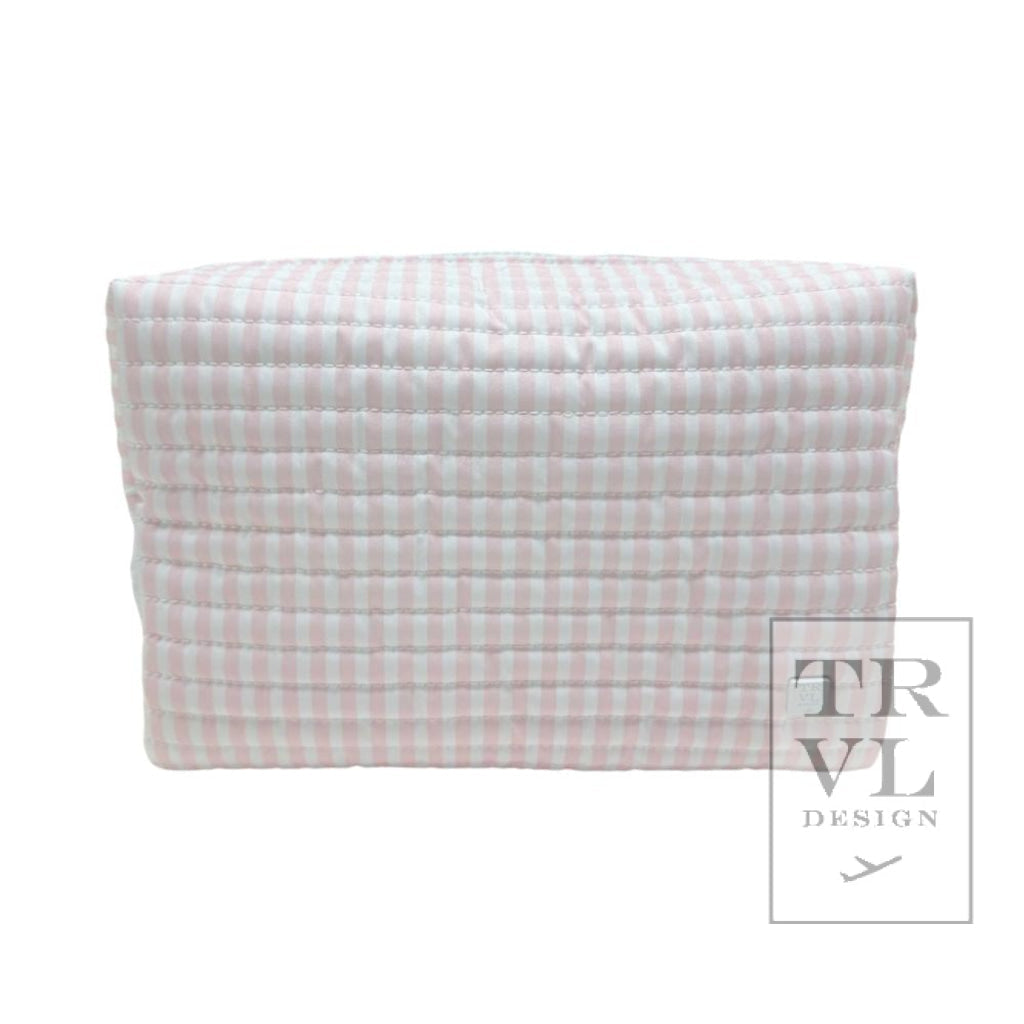 TRVL Quilted Everyday Bag- Pimlico Stripe Pink