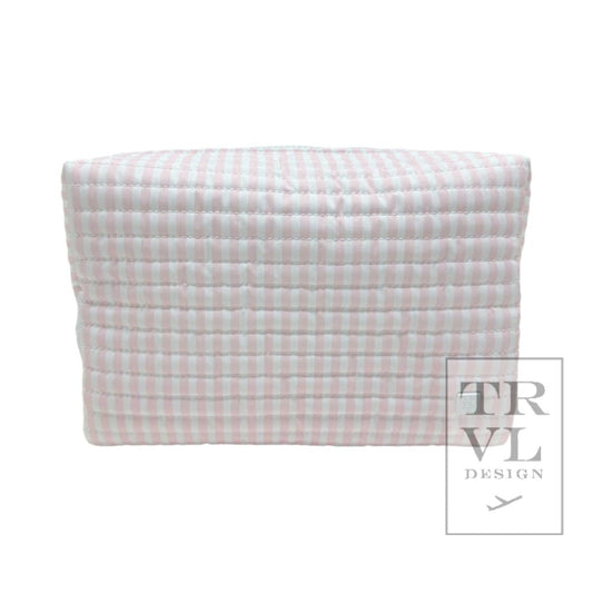 TRVL Quilted Everyday Bag- Pimlico Stripe Pink