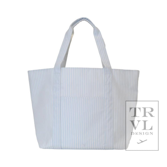 TRVL Jumbo Tote- Pimlico Stripe Blue