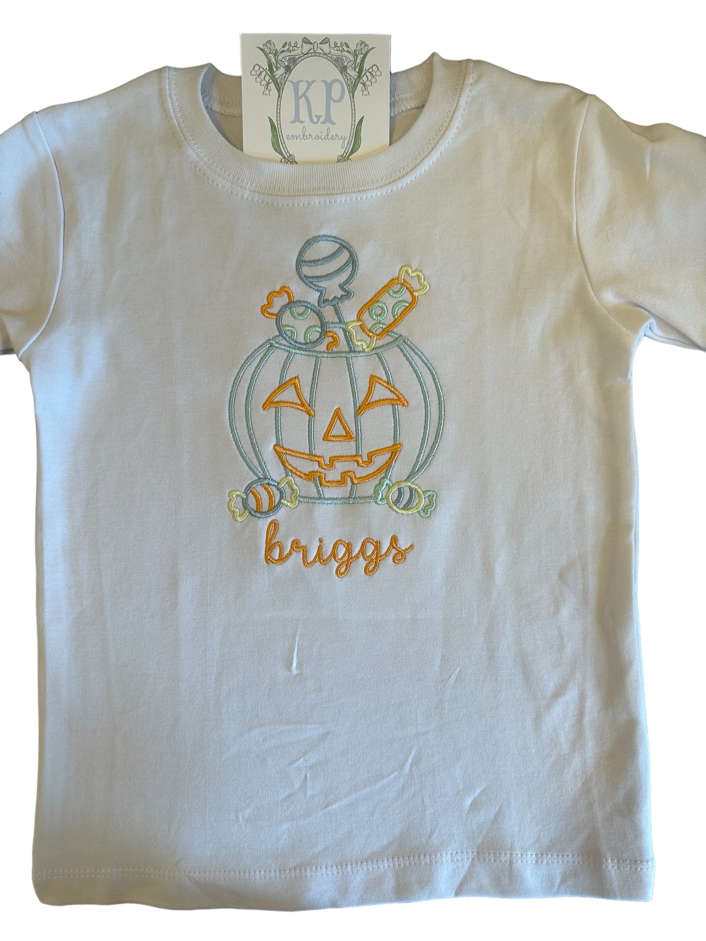 Boys Halloween Candy Tshirt- Short or Long Sleeve