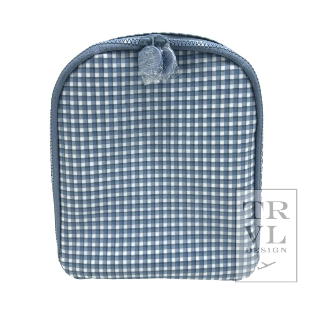 TRVL Lunch Bag- Rodeo Check Indigo