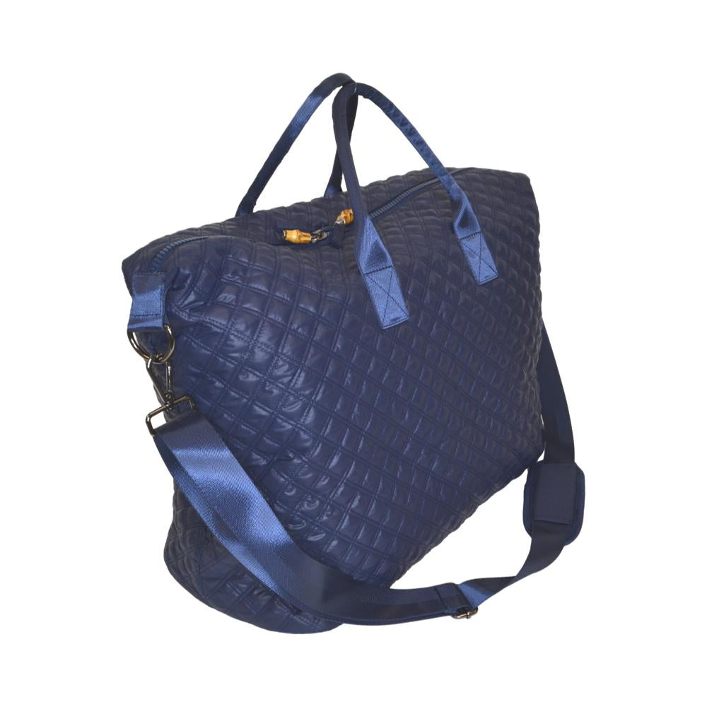 TRVL Overpacker- Navy Quilted Duffle