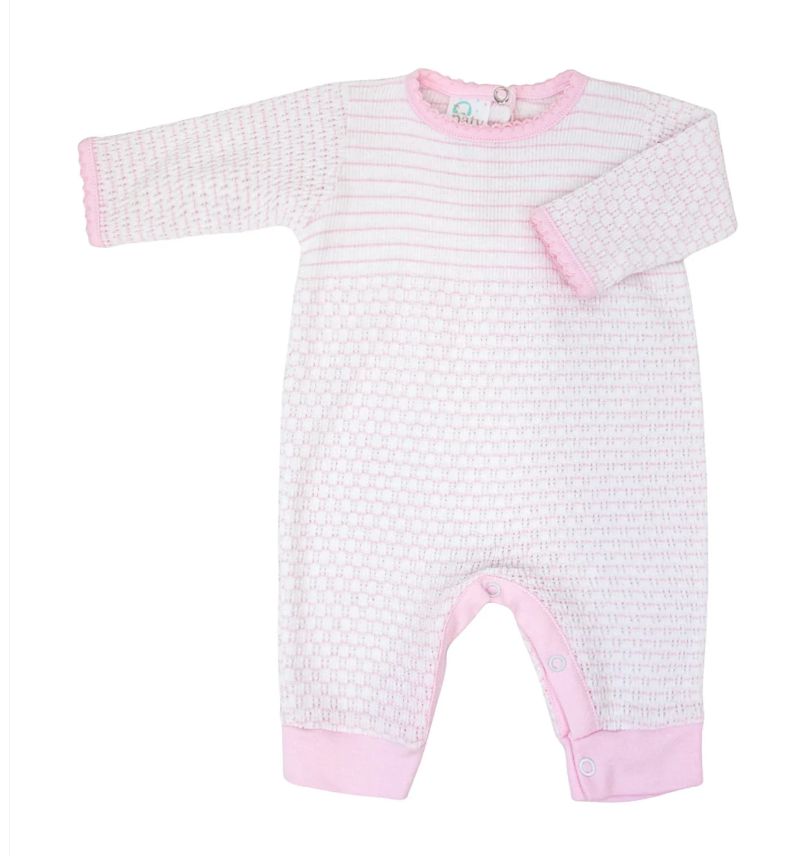 Paty Knit Romper with Pima Binding #366LSJ