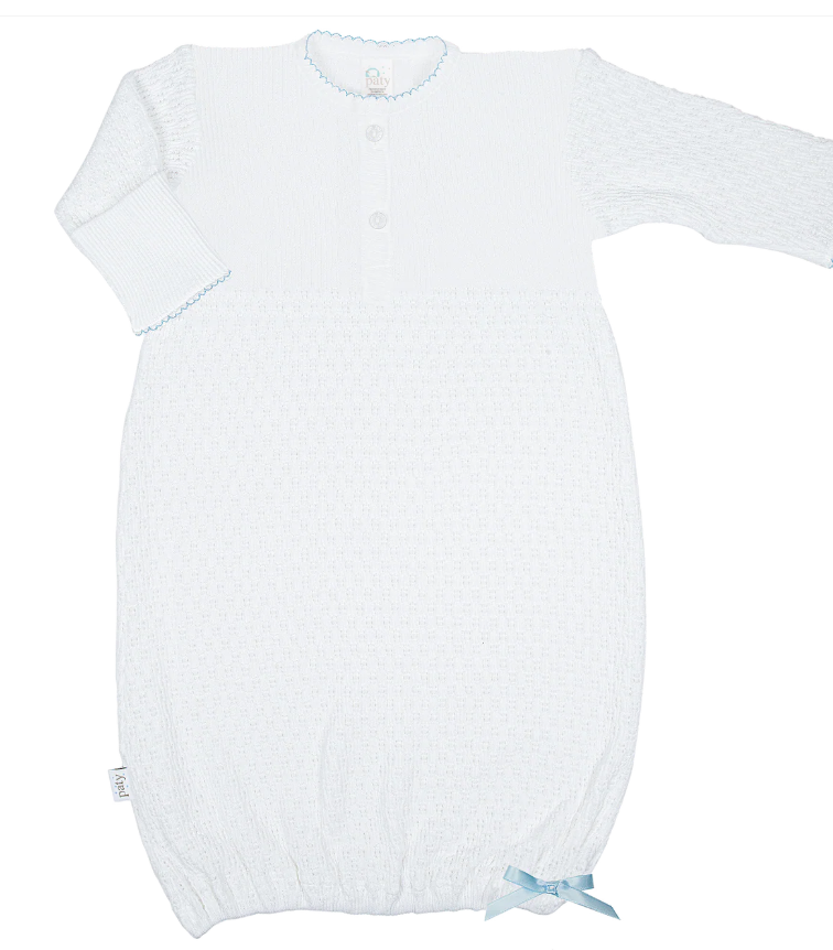 Paty Knit Placket Gown #154