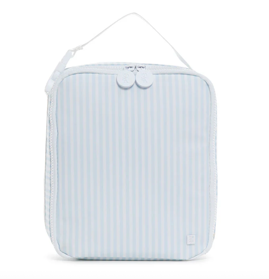 TRVL Lunch Box Insulated Lunch Bag-  Pimlico Stripe Blue