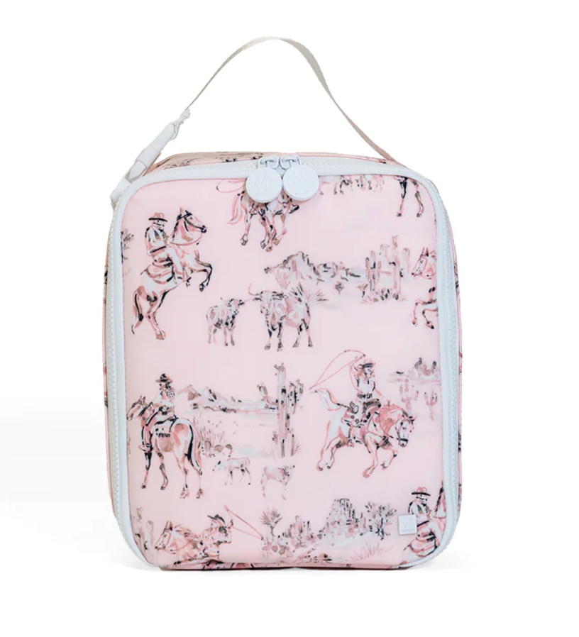 TRVL Lunch Box Insulated Lunch Bag-  Cowgirl Toile