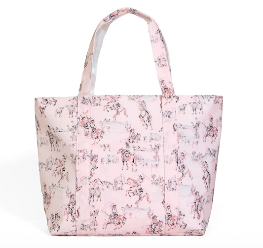 TRVL JUMBO TOTE -  Cowgirl Toile
