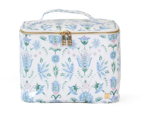 TRVL LUXE GLOSS TRAIN CASE - SEYCHELLES