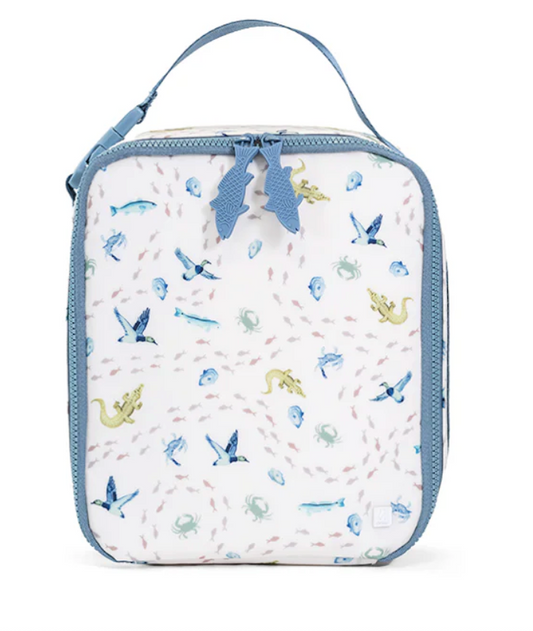 TRVL Lunch Box Insulated Lunch Bag-  COASTAL TIDES