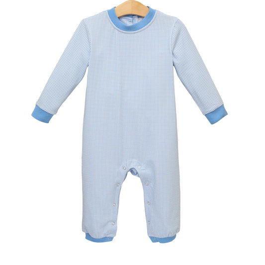 Thomas Romper- Blue Windowpane